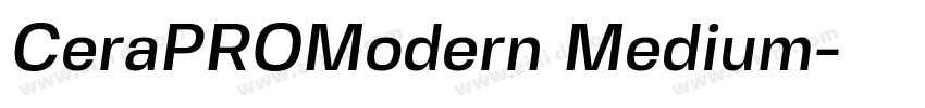 CeraPROModern Medium字体转换